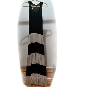 Black & grey striped sundress